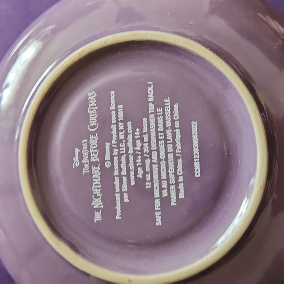 DISNEY NBC NIGHTMARE BEFORE CHRISTMAS CUP AND SAUCER NWT - Picture 3 of 6